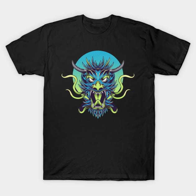 Roaring dragon T-Shirt by Rakos_merch